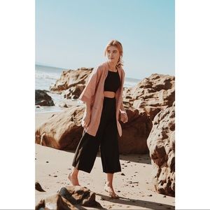 NWT | Whimsy + Row Augustine Jumpsuit Black Twill